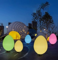 Светильник Яйцо 65х110 солнечная батарея, RGB Светильник Яйцо 65х110 солнечная батарея, RGB