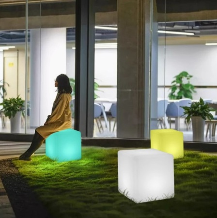 Светильник Куб 25 питание от сети 220В, RGB