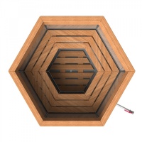 Банный чан 6 граней с обшивкой и лестницей